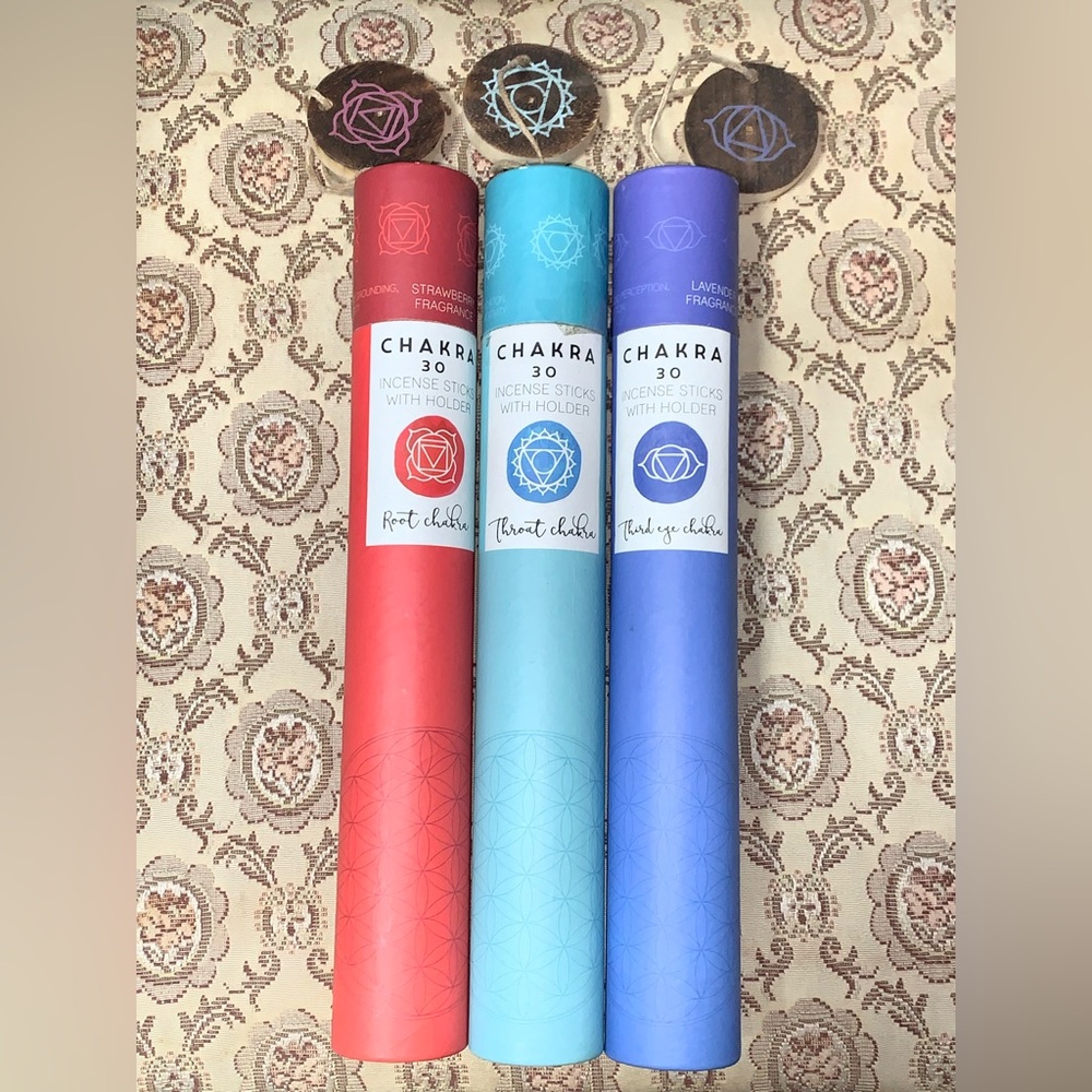 Chakra Incense Stick Set with Holders incomplete